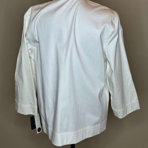 Liz Claiborne Carefree White Jacket, Size L NWT - Picture 2 of 6